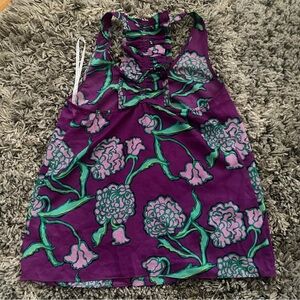 Lilly Pulitzer Vibrant Purple and Green Top